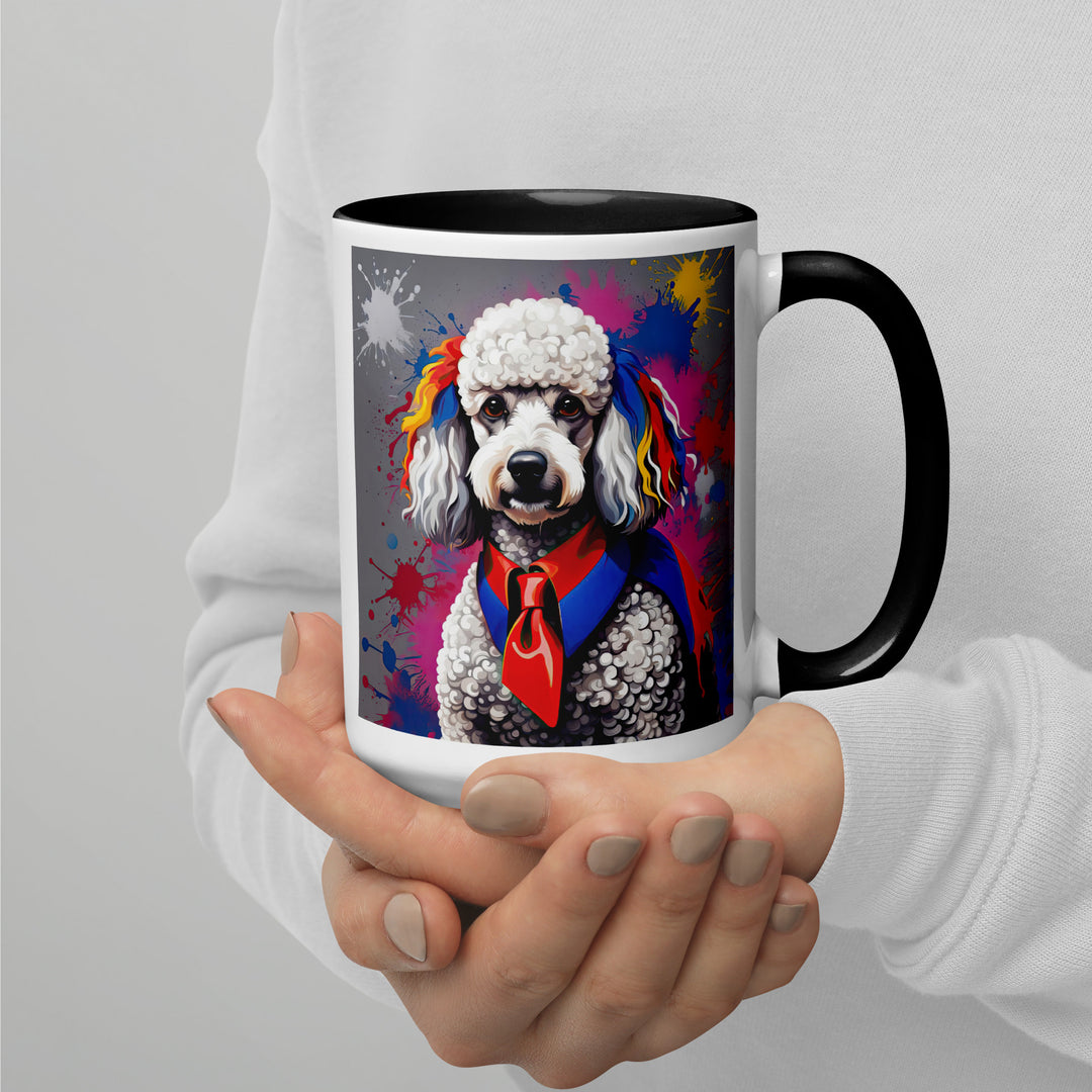 Poodle- Mug with Color Inside v4