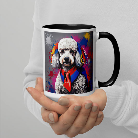 Poodle- Mug with Color Inside v4
