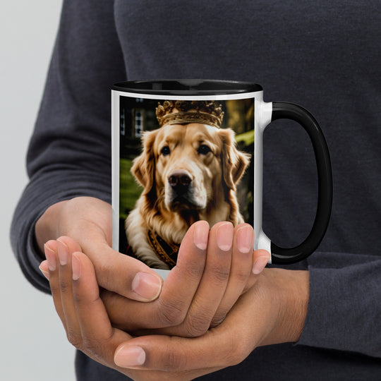 Golden Retriever- Mug with Color Inside V2