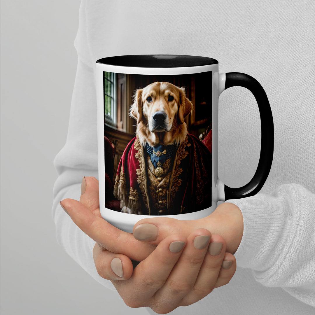 Golden Retriever- Mug with Color Inside V3