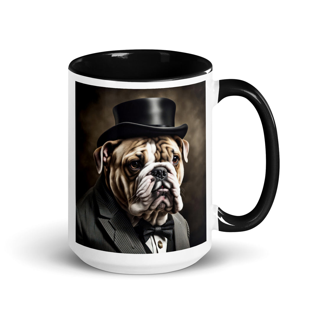 Bulldog- Mug with Color Inside