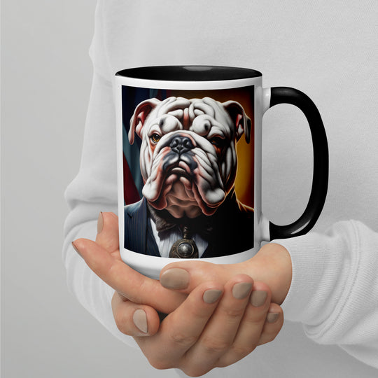 Bulldog- Mug with Color Inside v3