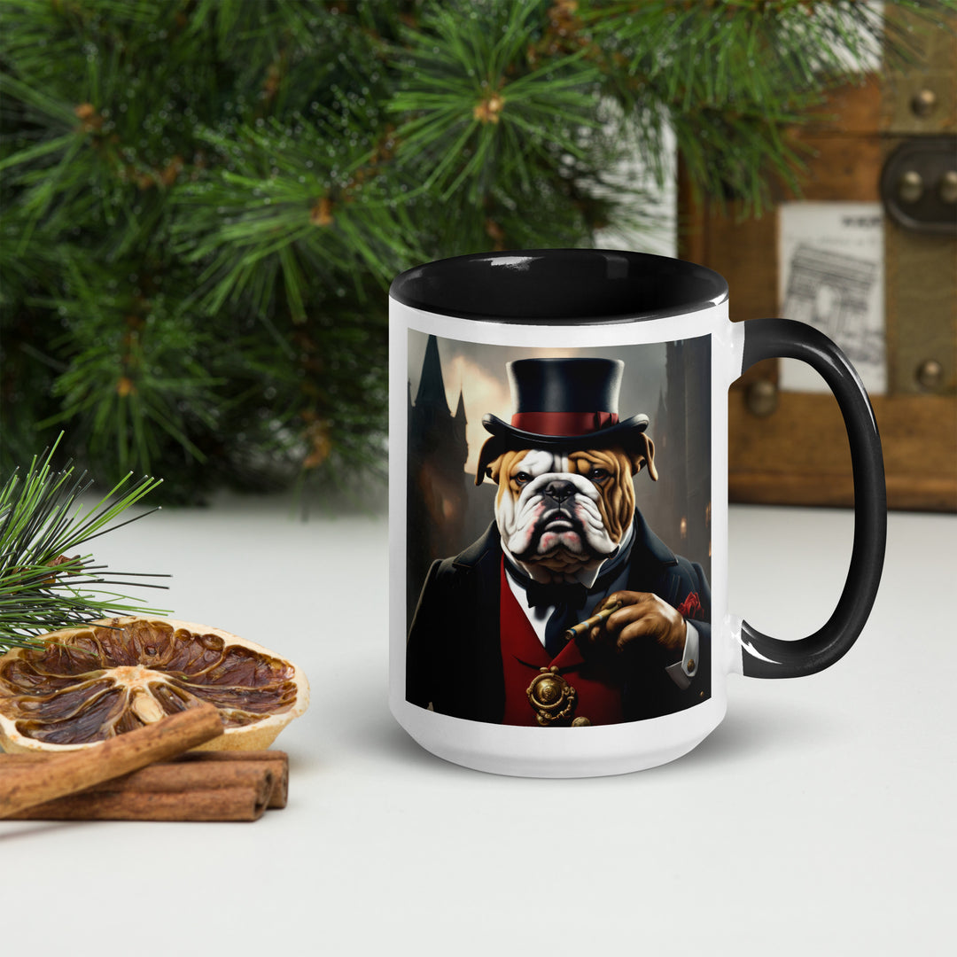 Bulldog- Mug with Color Inside v5