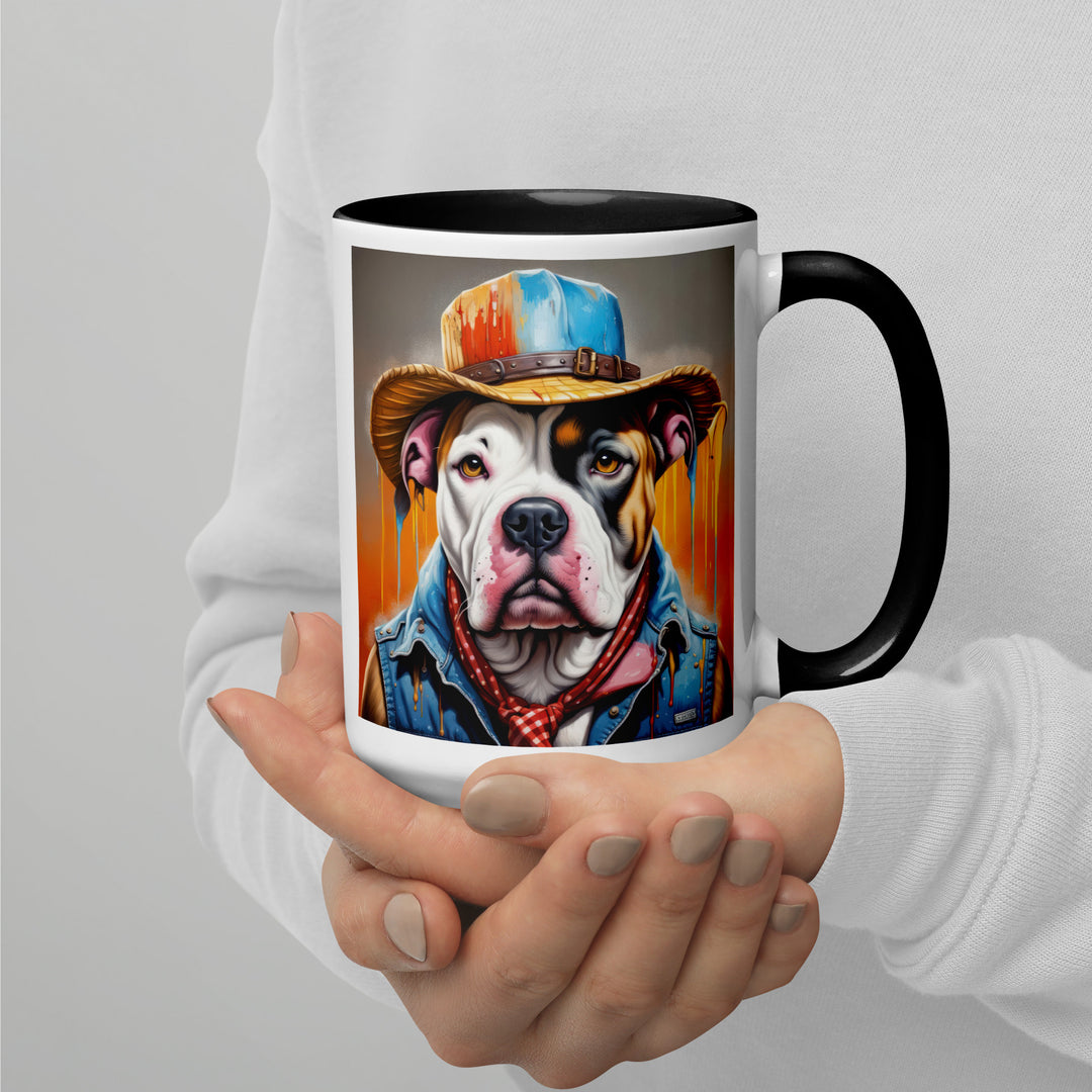 American Bulldog- Mug with Color Inside