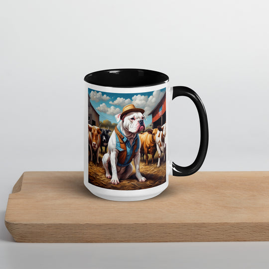 American Bulldog- Mug with Color Inside v2