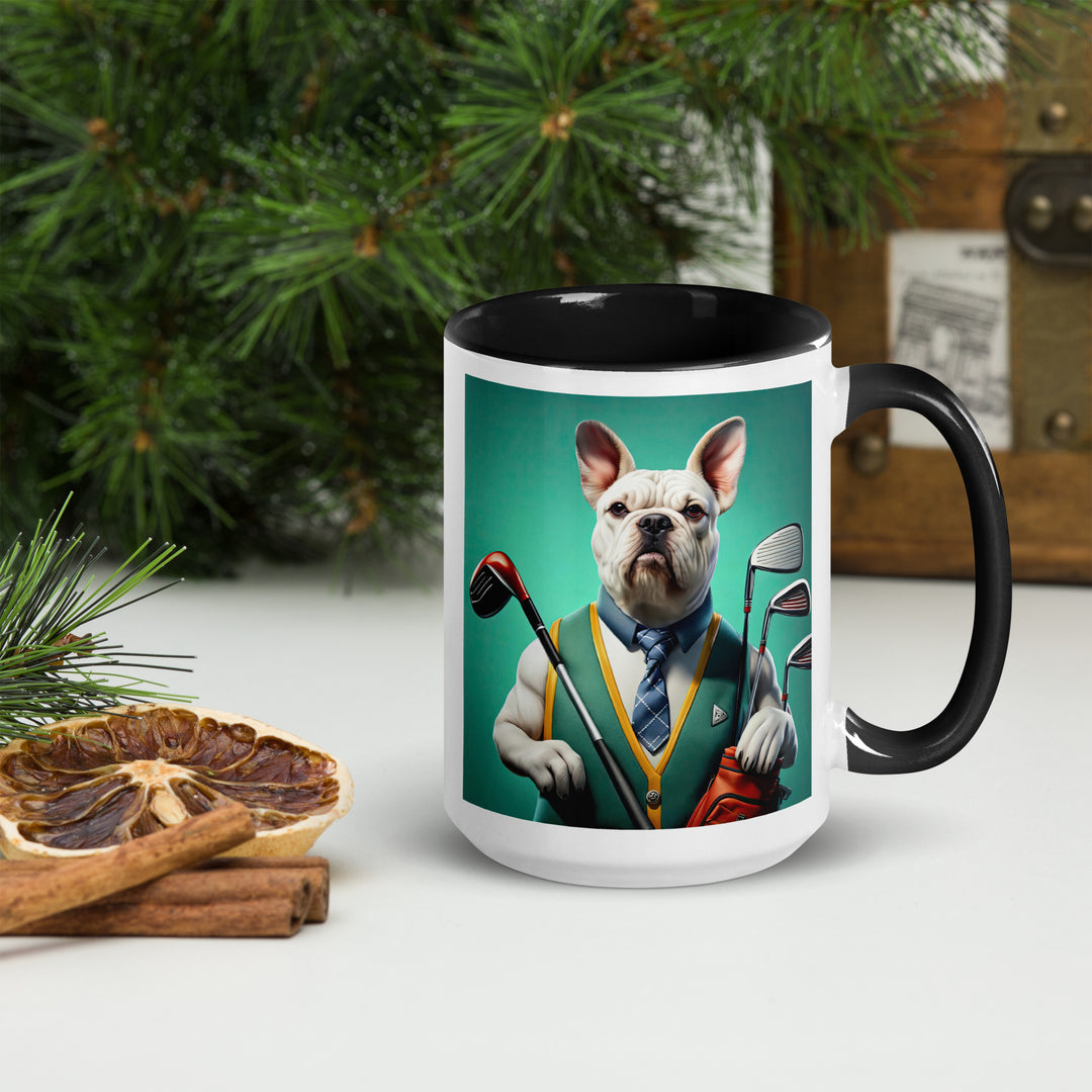 American Bulldog Golfer- Mug with Color Inside