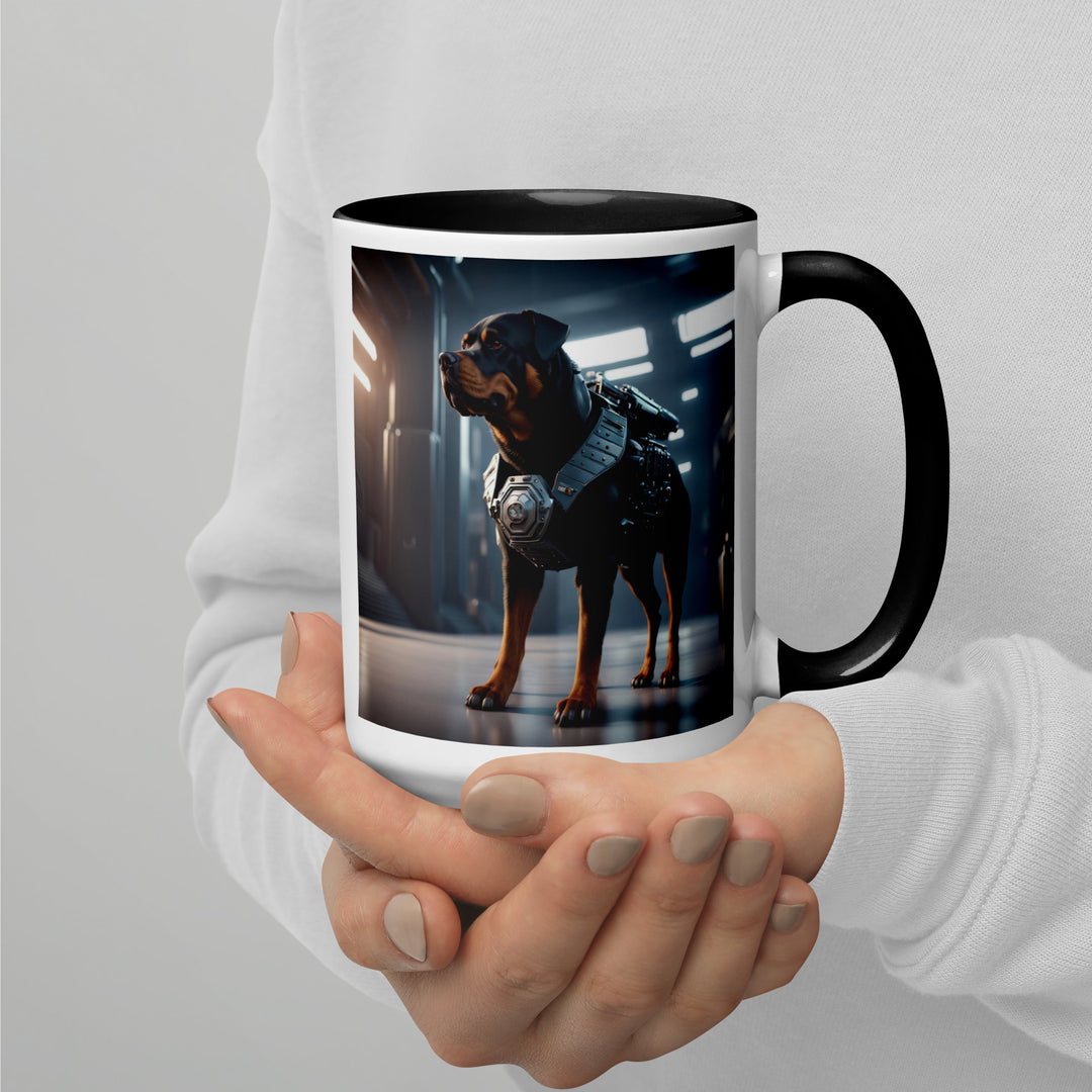 Rottweiler- Mug with Color Inside v2