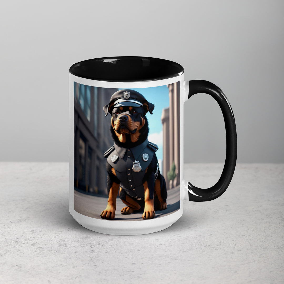 Rottweiler- Mug with Color Inside v3