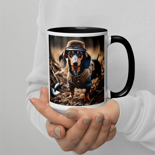 Dachshund- Mug with Color Inside