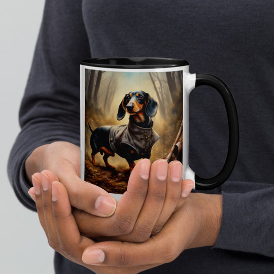 Dachshund- Mug with Color Inside v4