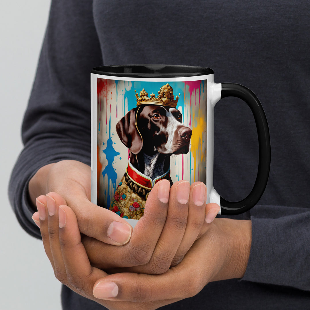 German Shorthaired Pointer- Mug with Color Inside