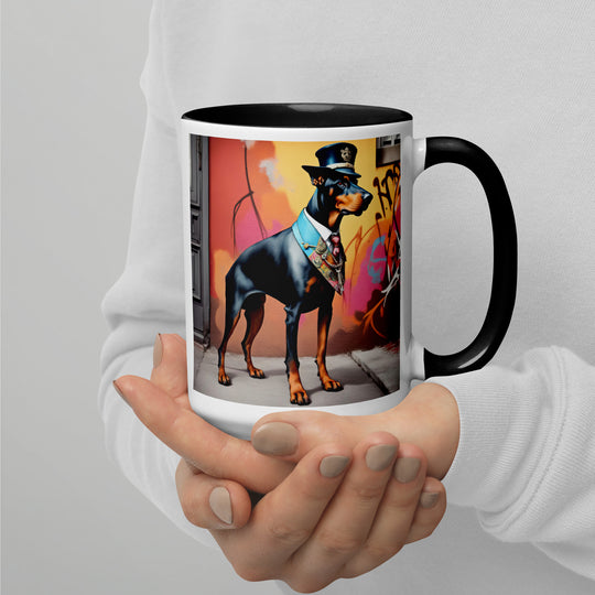 Doberman Pinscher- Mug with Color Inside