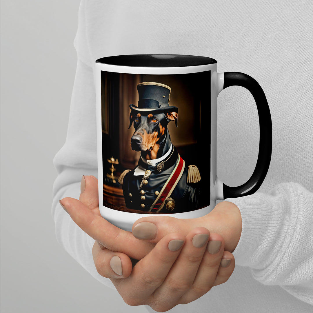 Doberman Pinscher- Mug with Color Inside v2