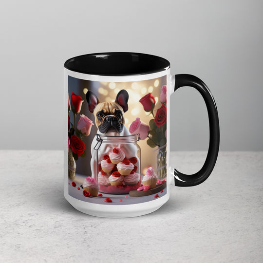 French Bulldog Romantic- Mug with Color Inside v2