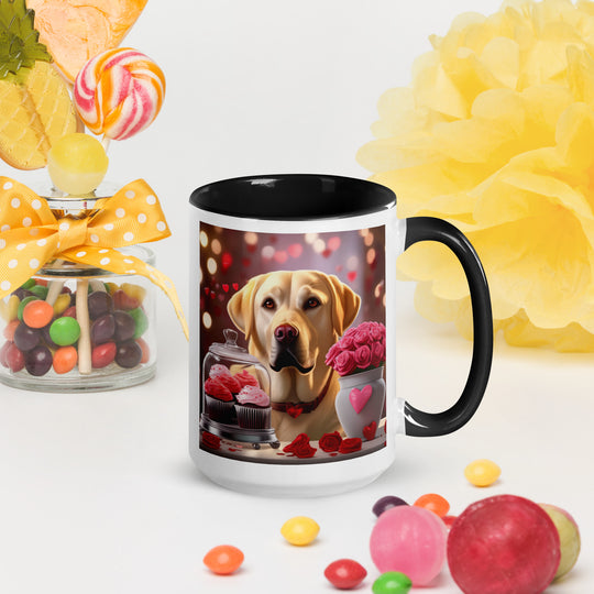 Labrador Retriever Romantic- Mug with Color Inside v2