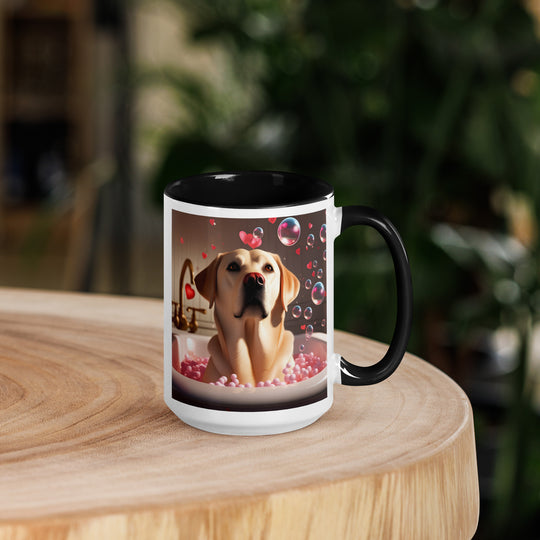 Labrador Retriever Romantic- Mug with Color Inside