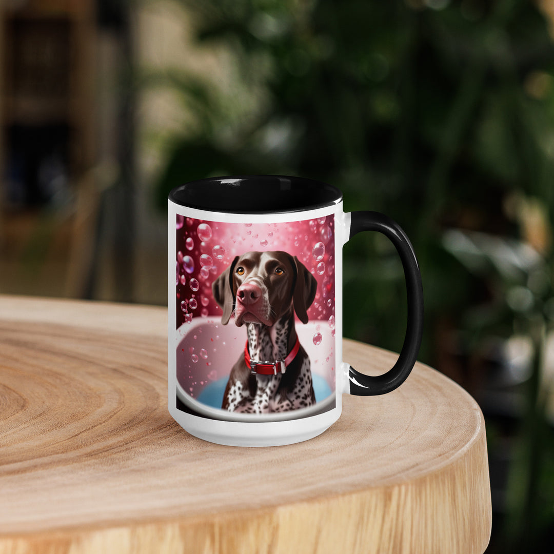 German Shorthaired Pointer Romantic- Mug with Color Inside v2