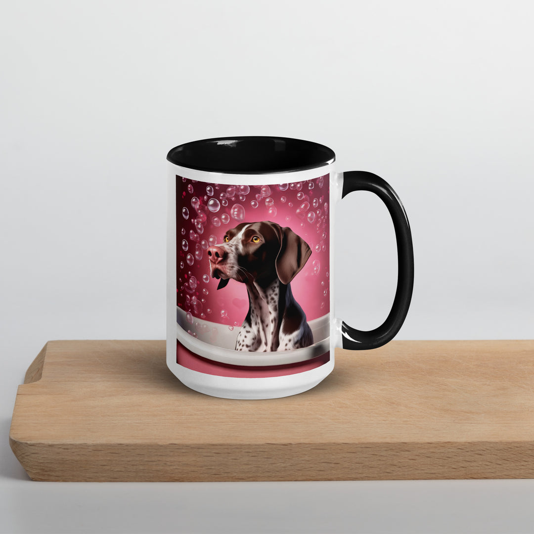 German Shorthaired Pointer Romantic- Mug with Color Inside v3