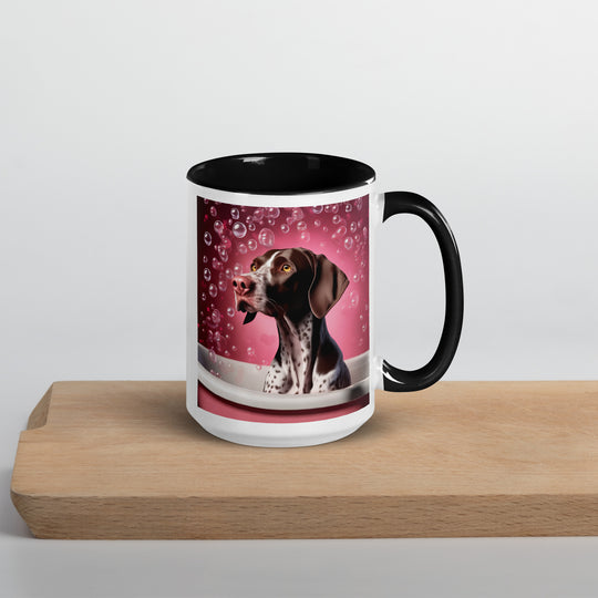 German Shorthaired Pointer Romantic- Mug with Color Inside v3