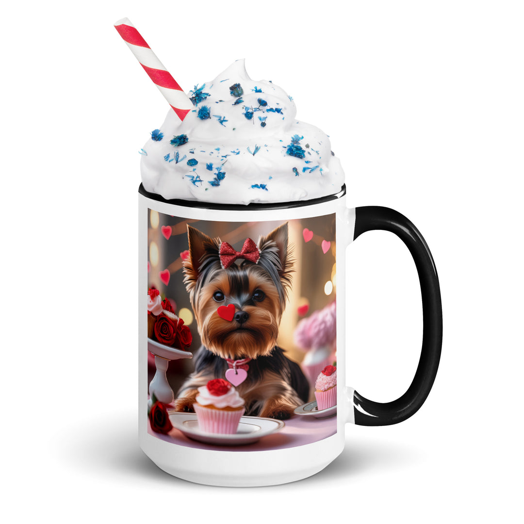 Yorkshire Terrier Romantic- Mug with Color Inside v2