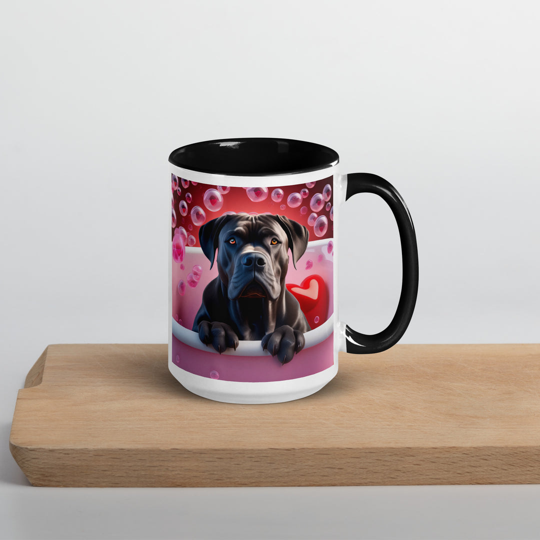 Cane Corso Romantic- Mug with Color Inside