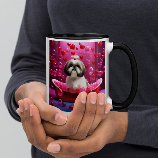 Shih Tzu Romantic- Mug with Color Inside v2