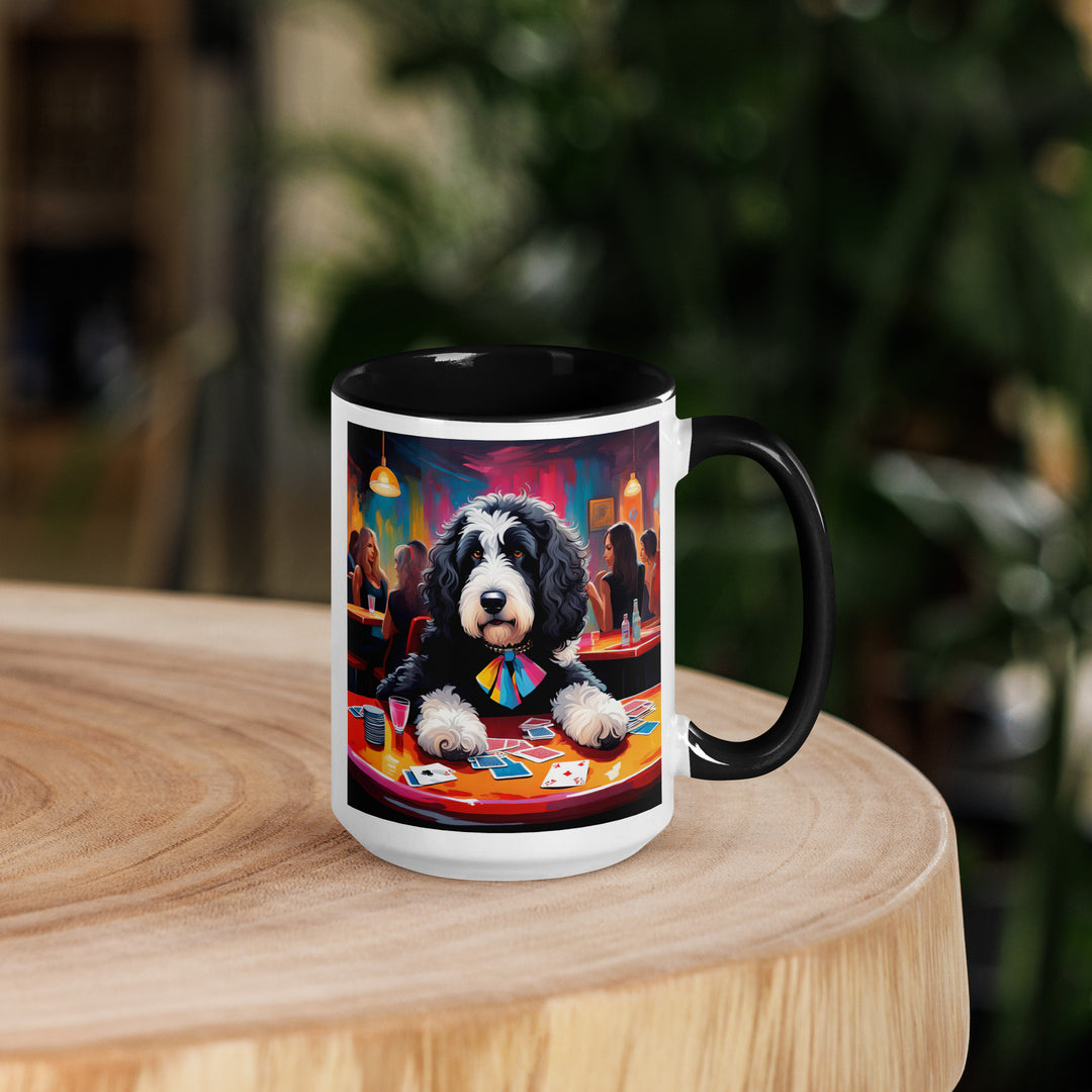 Bernedoodle General- Mug with Color Inside v5