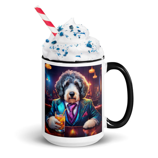 Bernedoodle General- Mug with Color Inside v8