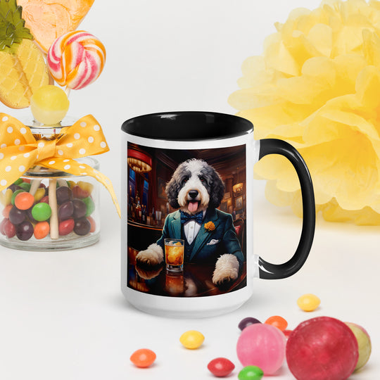 Bernedoodle General- Mug with Color Inside v9