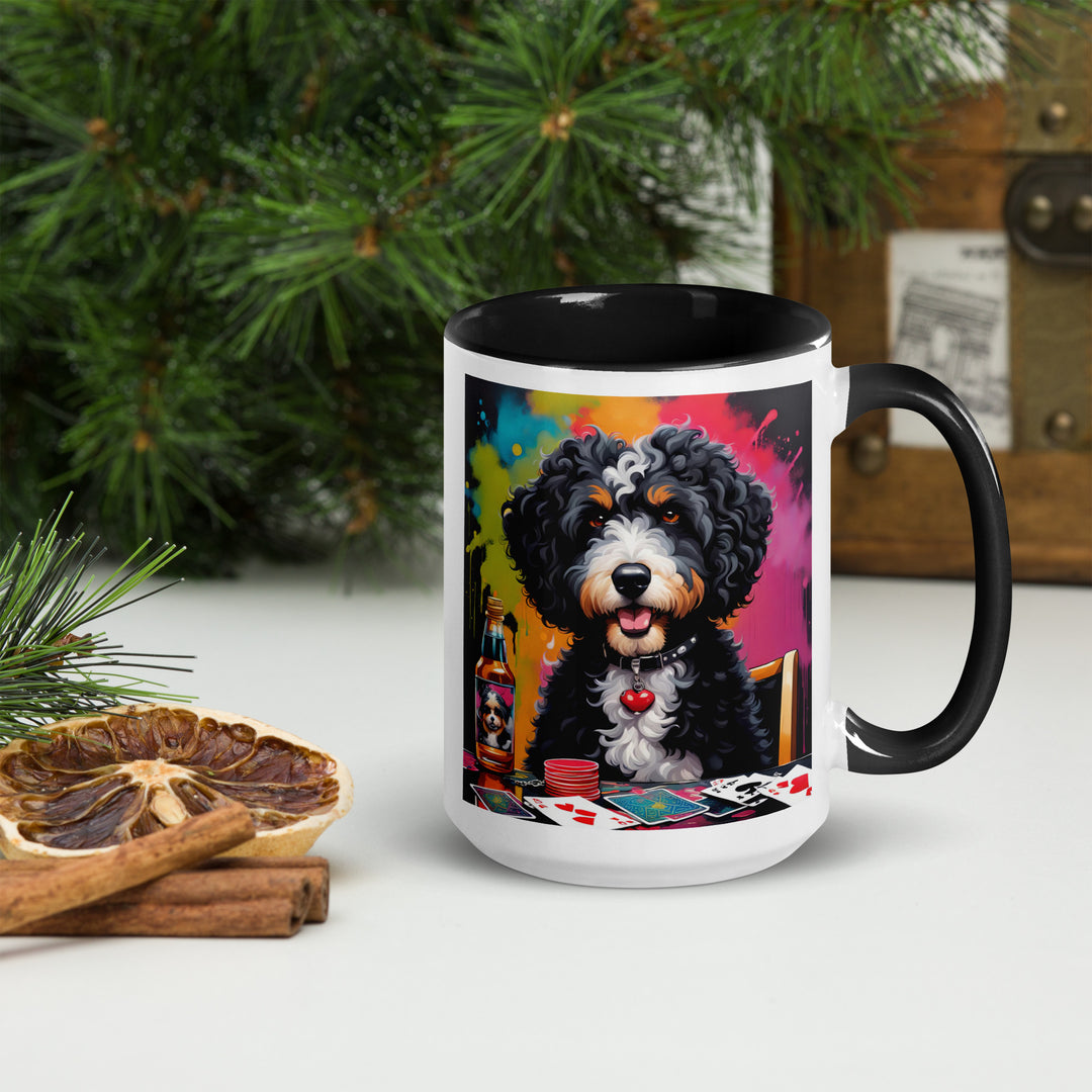 Bernedoodle General- Mug with Color Inside v10