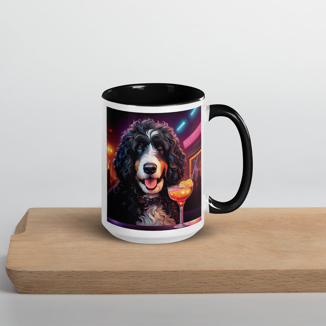 Bernedoodle General- Mug with Color Inside v12