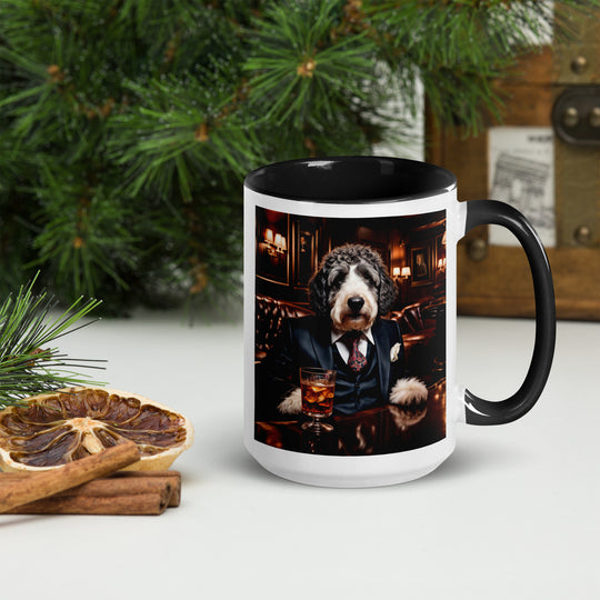 Bernedoodle General- Mug with Color Inside v13