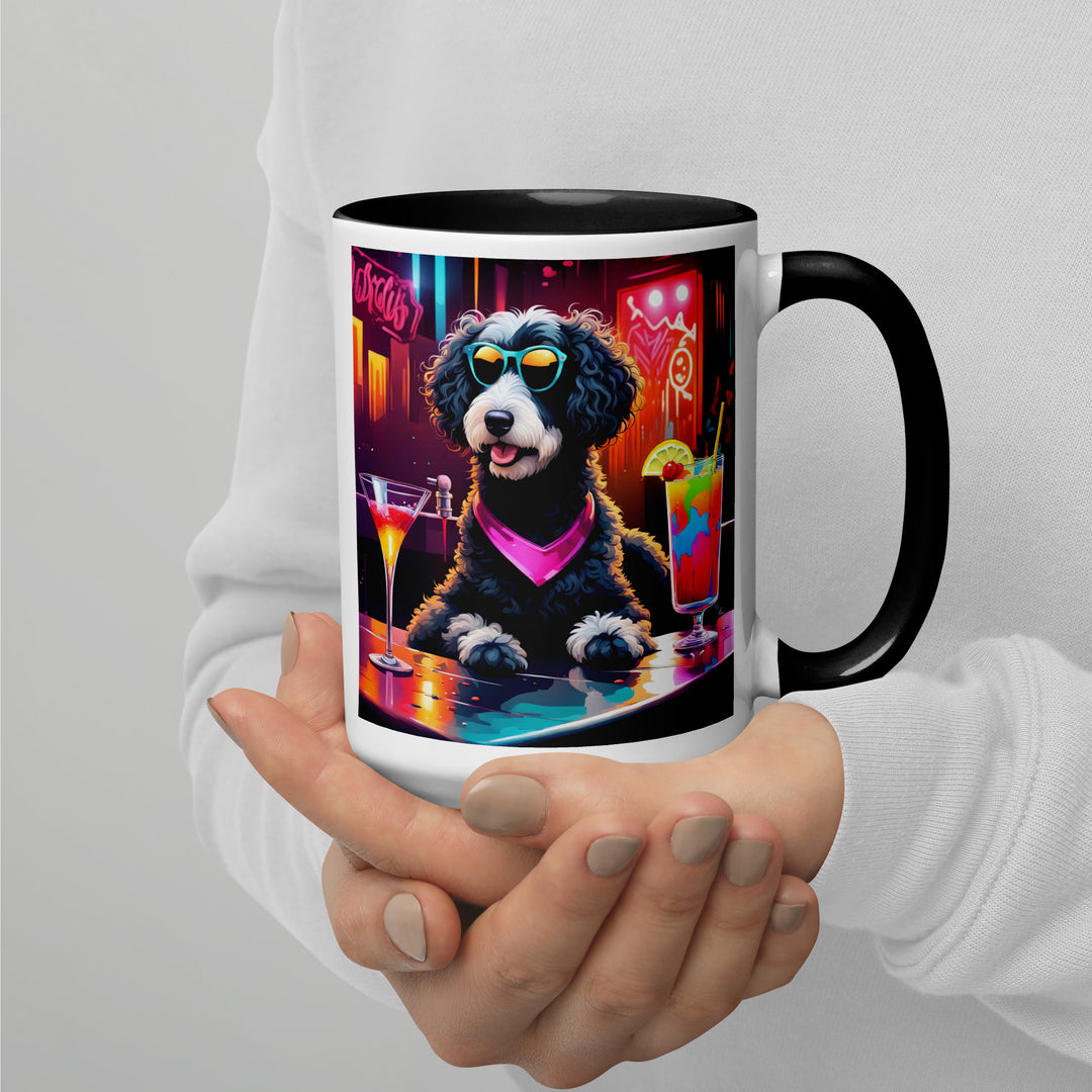 Bernedoodle General- Mug with Color Inside v17