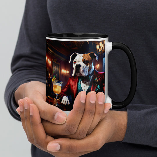 Catahoula Bulldog General- Mug with Color Inside v10