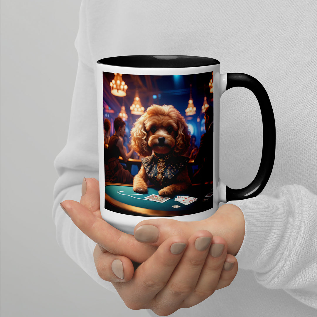 Cavapoo General- Mug with Color Inside v8