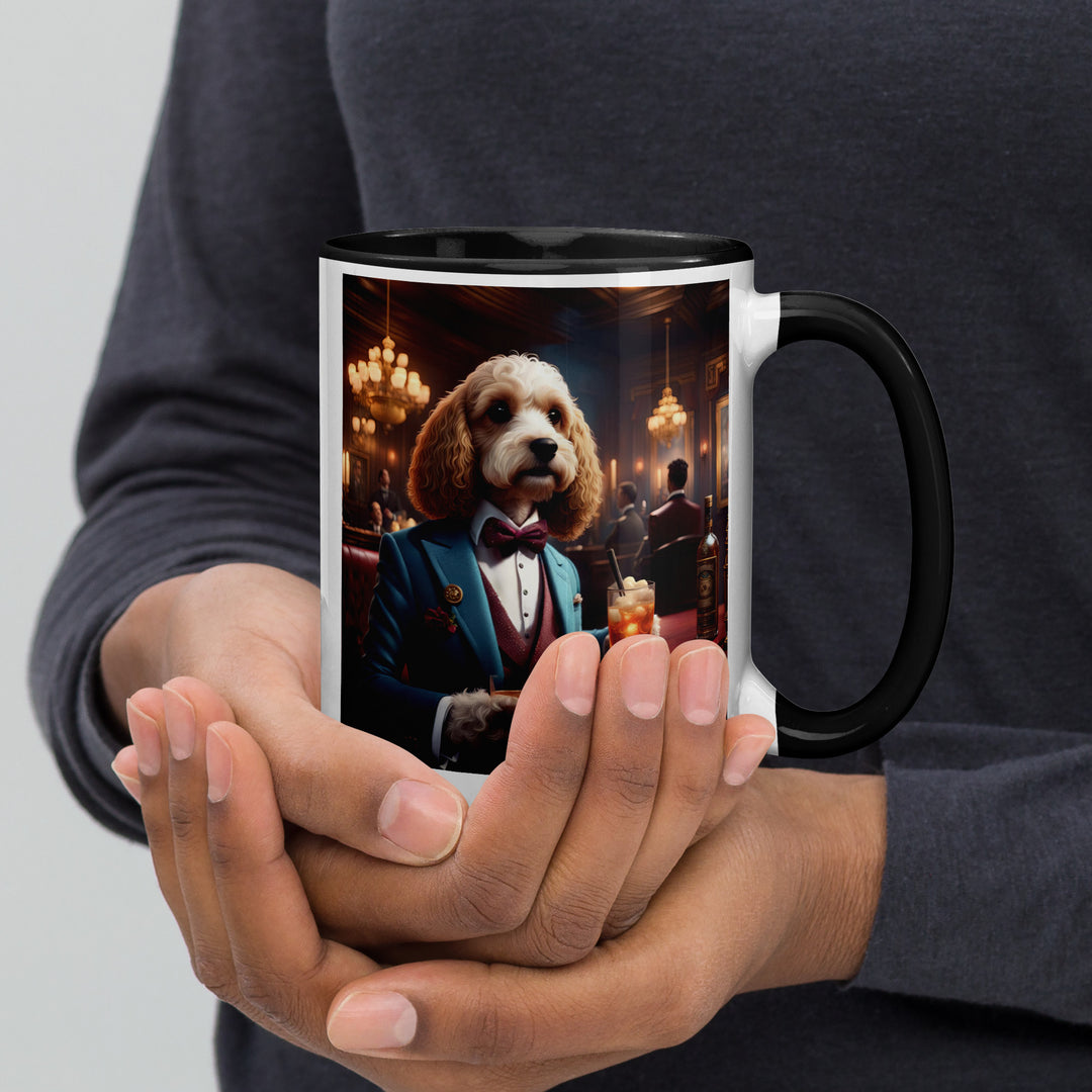 Cavapoo General- Mug with Color Inside v10