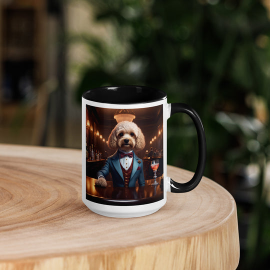 Cavapoo General- Mug with Color Inside v9