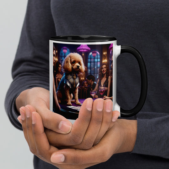 Cavapoo General- Mug with Color Inside v13