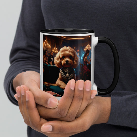 Cavapoo General- Mug with Color Inside v15