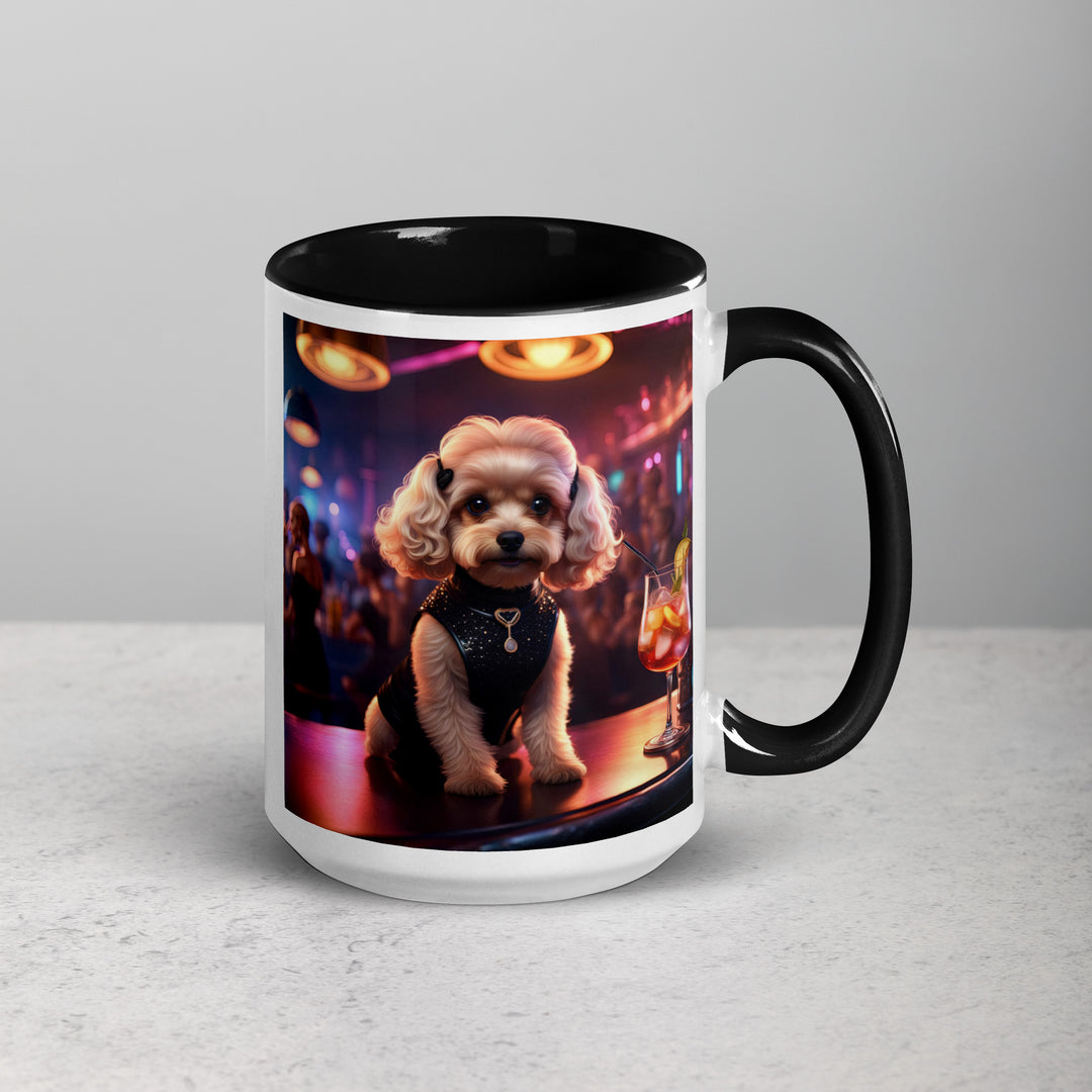 Cavapoo General- Mug with Color Inside v19