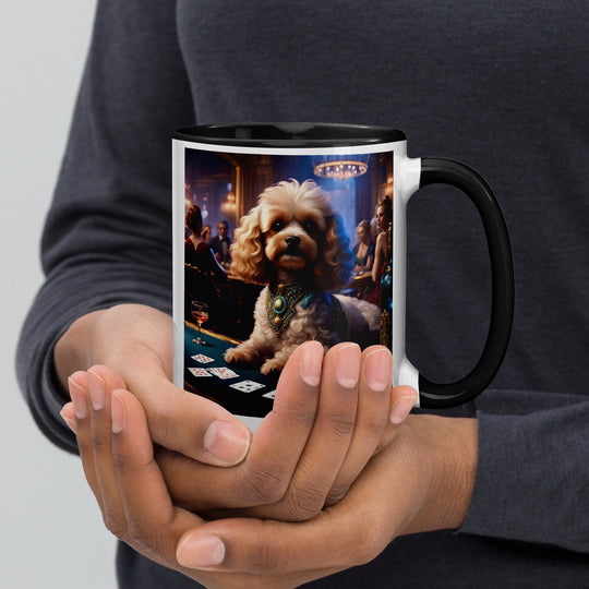 Cavapoo General- Mug with Color Inside v20