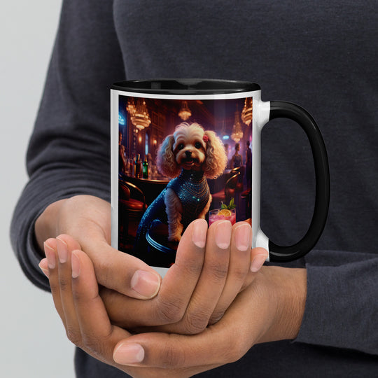 Cavapoo General- Mug with Color Inside v22