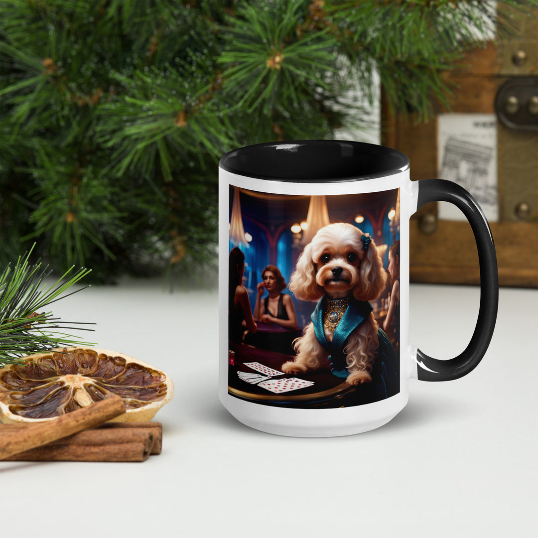 Cavapoo General- Mug with Color Inside v21