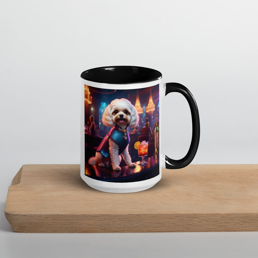 Cavapoo General- Mug with Color Inside v23