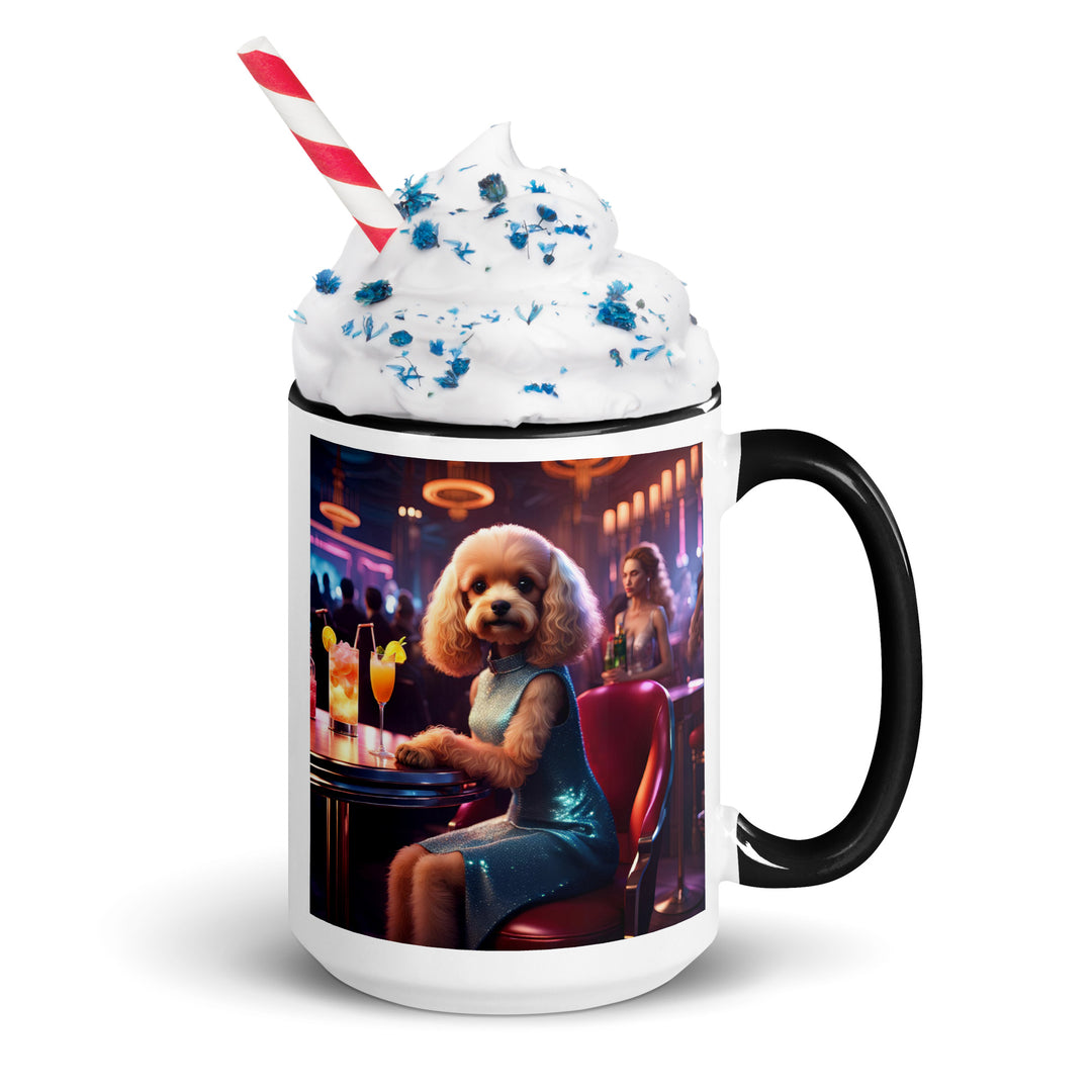 Cavapoo General- Mug with Color Inside v24