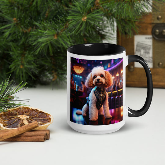 Cavapoo General- Mug with Color Inside v25