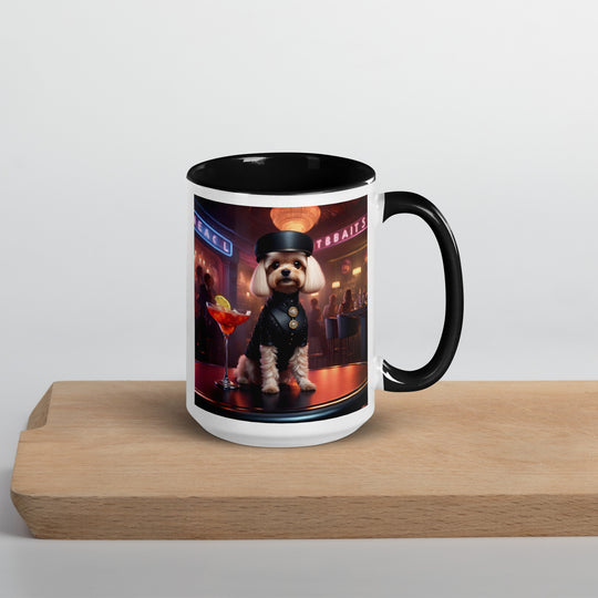 Cavapoo General- Mug with Color Inside v27