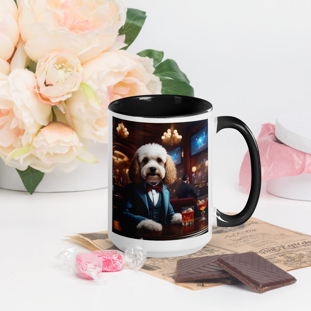 Cavapoo General- Mug with Color Inside v28