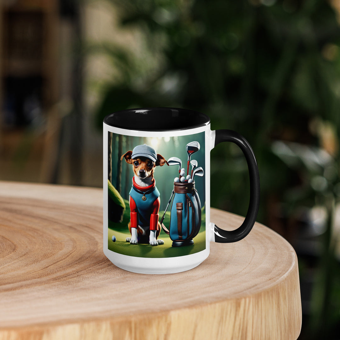 Chiweenie Golfer- Mug with Color Inside