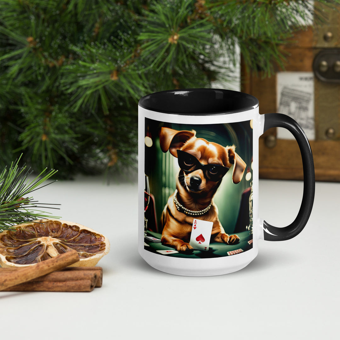 Chiweenie General- Mug with Color Inside v5